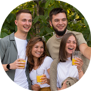 Group laughing
